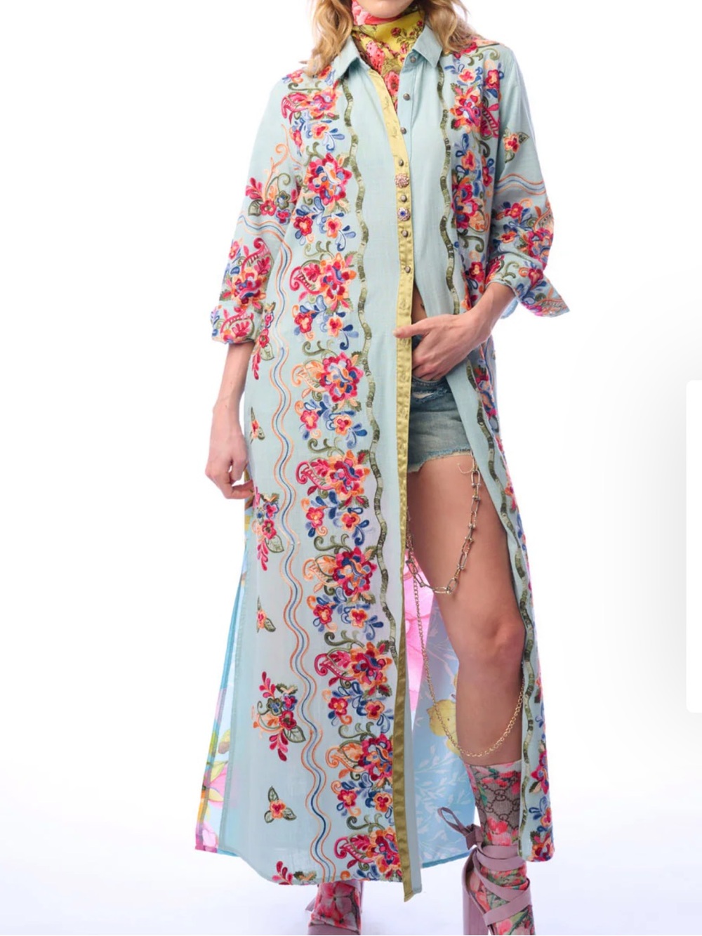 Aratta Silent Journey Beauty Mark Maxi Duster #465